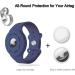 Premium Silicone Airtag Bracelet - Protective GPS Tracker Case for Kids & Teens - Blue Cover for Apple Airtag - Buy Online on GoSupps.com