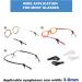 OPUGIT Glasses Ear Hooks - 10 Pairs Comfort Silicone Anti-Slip Holders for Sports Eyeglasses - Temple Tip White - Buy Online on GoSupps.com