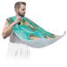Monkey Banana Leaves Beard Bib Apron Beard Bib Hair Catcher for Men Shaving and Trimming Non-Stick Waterproof Beard Cape Grooming Cloth with 2 Suction Cups Gifts for Men