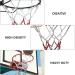 LIOOBO Heavy Duty Sports Chain Basketball Net Replacement | Rustproof Metal Design for Indoor and Outdoor Training - White/Red/Blue - Buy Online on GoSupps.com
