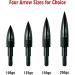 12pcs Archery Arrow Tips - 100/125/150/200 Grain Field Points - Target Practice Tips for Hunting Bow - Buy Online on GoSupps.com
