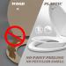 Elongated Toilet Seat With Built-In Potty Training Seat  Slow Close  Child Transition Integrated Toilet Seat  Removable Magnetic Toddler Seat  Thickened Material  Easy Clean  Never Loosen White(18.5) White Elongated - Buy Online on GoSupps.com