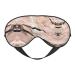 Red Gold Marble Print Unisex Sleep Mask Double-Sided Eye Mask Ideal for Sound Sleep and Skin Care
