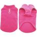 Dog Fleece Vest with D-Ring Leash | Winter Hoodie for Small Dogs | Dark Pink - Buy Online on GoSupps.com