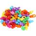 Miokycl 100pcs Acrylic Pacifiers - Birthday Party Decorations & Baby Baptism Soothing Mini Color Toys (Solid Color Mix) - Buy Online on GoSupps.com