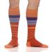 VIM & VIGR Compression Socks | 20-30 mmHg for Wide Calf | Orange & Lavender Stripe | Large/X-Large - Buy Online on GoSupps.com