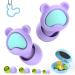 Kids Ear Plugs 2 Pairs(6-12 yrs) Earplugs for Children or Adult with Small Ear Canals Reusable Silicone Noise Canceling Ear Plugs for Concerts/Flying/Study/Noise Sensitivity/Anxiety(Purple+Yellow)