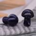 Natural Crystal Rough 0.7" Mini Mushroom Stone Carved Natural Quartz Crystal Statue Decor Gift