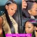 Brazilian Virgin Human Hair 13x6 HD Lace Front Wig 22 inch Straight Natural Color - Pre Plucked with Baby Hair for Black Women - Buy Online on GoSupps.com