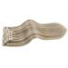 Moresoo Clip-In Extensions | 35cm Light Brown & Platinum Blonde Remy Real Hair | 120g 7pcs - Buy Online on GoSupps.com