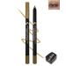 Gold Shimmer Eyeliner Pencil Sharpenable Multi-Use Colored Gel Eyeliner Waterproof Smudge-Proof Long Wear Waterline Eye Liner Pen with Sharpener Smooth Cream High Pigmented Eye Makeup for Stage-12 12 Gold