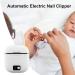 Automatic Nail Clippers - Adjustable Speed Baby Electric Nail Trimmer | Toenail Clippers LED Low Noise Nail Trimmer for Seniors Family-Friendly Kids Adults Relatives - Buy Online on GoSupps.com