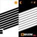 3M Reflective Stickers for Scooters, Bikes, Motorcycles - Set of 8 High Visibility Strips - Maximum Grip - Black - Buy Online on GoSupps.com