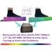 PreGymnastic 8FT Folding Balance Beam - Extra-Firm Suede Cover with Shinning Sticker - Rainbow Color - Carry Bag Included - Ideal for Home, School, Club, Travel - Buy Online on GoSupps.com