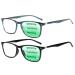 SIGVAN Progressive Multifocal Computer Reading Glasses Blue Light Blocking Eyeglasses for Women and Men Blue Black 1.75 x