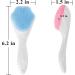 Piyl Silicone Face Scrubber and Massager Brush Manual Soft Facial Cleansing Brush Handheld Exfoliating Brush Facial Cleansing Blackhead Scrubbers for Deep Cleaning Skin Care Pore Cleansing 2 Pack - Buy Online on GoSupps.com