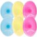 Zerodeko Baby Essentials 2 Sets Baby Bath Silicone Brush Body Hair Head Brush Soft Foam Sensory Scalp Scrubber Cleaning Tool for Infant Toddler Kids Newborn Essentials