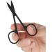 2Pcs Nose Hair Scissors Set for Beard, Moustache, Eyelash & Eyebrow Trimming - Black - Buy Online on GoSupps.com
