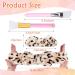 Makeup Hair Band Set - 3 Bowknot Headbands & Silicone Brushes for Facial Cleaning - Khaki Leopard White & Black - Buy Online on GoSupps.com