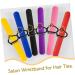 FOYTOKI 1 Set Braiding Auxiliary Wrist Strap Salon Supplies Hair Tie Wristband Rubber Band Slap Bracelets Wristband for Rubber Band Salon Hair Tie Holder Rubber Band Wristband Wrist Band - Buy Online on GoSupps.com