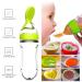Baby Food Feeder 2 Pack Fruit Pacifier Set | 6 Silicone Pacifiers | Dispensing Spoon | Baby Feeding Set in Green - Buy Online on GoSupps.com
