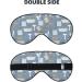 Blue Bathroom Print Sleep Eye Mask | Soft Eyeshade for Night Sleeping & Travel with Elastic Strap - Buy Online on GoSupps.com