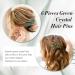 inSowni 7 Pieces Vintage Proms Bridal Wedding Glitter Emerald Green Rhinestone Crystal Gold Metal Hair Side Combs Slides U-shaped Hair Pins Accessories for Women Flower Girls Brides Bridesmaids - Buy Online on GoSupps.com