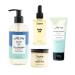 Tubby Todd New Baby & Mom Sensitive Skincare Kit - The Mama + Baby Gift Set - Baby Shampoo and Body Wash All Over Ointment Belly Oil & Nipple Balm - Standard Size Lavender Rosemary