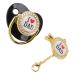Baby Pacifier Interesting BPA-Free Silicone Pacifier for Jaw Development (Black)