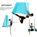 Aerial Yoga Hammock Set 5M x 2.8M | 5.5 Yards Silk Swing with 2000 Ibs Load - Blue | Includes Daisy Chain & Pose Guide | Aerial Pilates Equipment - Buy Online on GoSupps.com
