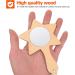 ARTIBETTER 10pcs DIY Wood Star Mirrors - Kids Handheld Makeup Mirror Craft Kit - Light Brown 14.2X9.5cm - Buy Online on GoSupps.com