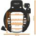 Nean Bicycle Lock - Frame Lock with Chain Ring & Rim Lock Black 5.5 x 900 mm | Secure Your Bike Internationally - Buy Online on GoSupps.com