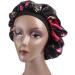 Simoda Satin Floral Night Cap for Curly Hair - Elastic Band Sleeping Cap | Premium Hair Care Satin Bonnet #1 - Buy Online on GoSupps.com