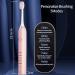 Sonic Electric Toothbrush - 6 Brush Heads Fast Charge 40000 VPM Deep Clean - Smart Toothbrush (Pink) | International Shipping - Buy Online on GoSupps.com