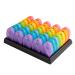 Monthly Pill Organizer 2 Times A Day Pill Case Travel Medicine Organizer,Daily Pill Case Container with 35 Big Detachable Compartments Container for Pills/Fish Oil/Supplements(2 Times A Day,Rainbow)