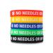 XUANPAI 5 Pack Rubber Silicone Sport Medical Emergency Alert ID Bracelets Wristband for Men Women Kids NO Needles OR BP This ARM