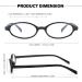 Retro Oval Fashion Glasses for Women - Y2K Style Fake Clear Blue Light Blocking Glasses IF13140-03 | International Shipping Available - Buy Online on GoSupps.com