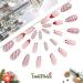 Vatocu Christmas False Nails - Short Red Press on Nails with Snowflakes, Elk, and Snowman Designs - 24pcs for Women and Girls - Buy Online on GoSupps.com