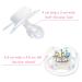LittleForBig Large Shield Pacifier Generation II - Adult Size White Little Circus Carousel Pattern | Shop Now for International Shipping - Buy Online on GoSupps.com
