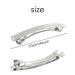 50 Pack 4 Inch Large Silver Blank Rectangle Metal French Barrette Hair Clips - DIY Crafts & Hair Accessories for Women & Girls - Buy Online on GoSupps.com