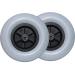 Wheelchair Wheels Wheelchair Front Castor 8 Inch (7 7/8") Electric Wheelchair Front Wheel (200x50) Wheelchair Replacement Wheel with Bearing 8mm(5/16")
