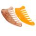 Frcolor 4 pieces massage comb massage comb massage comb hair comb from resin scalp brush massager neck massage device tool scalp massager massage plate multifunction jade comb