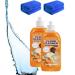 Powerful Decontamination Floor Cleaner Natural Decontamination Floor Cleaner with Fresh Lemon Smell Polishing Brightening Tile Cleaner for Cleans Hardwood Tile and Floors (2PCS)