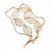 Yueton 2pcs Fashion Hollow Out Leaves Gold Chain Alligator Hair Clips - Bride Headwear Accessory - Buy Online on GoSupps.com
