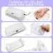 UV Nail Lamp with Arm Rest: Madenia Professional LED Nail Lamp with UV Gloves for Gel Nails Polish - 4 Timers Foldable Nail Dryer with Hand Rest for Nails Tech Manicure Salon Home Use White - Buy Online on GoSupps.com