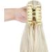 Felendy Ponytail Extension Claw 18" 20" Curly Wavy Straight Clip in Hairpiece One Piece A Jaw Long Pony Tails for Women (Platinum Blonde-Curly) - Buy Online on GoSupps.com