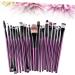 Angoily 20pc Makeup Purple Kit Make-up Tube Shadow Black Eye Toiletry Brush Tool Cosmetic Making Rod - Buy Online on GoSupps.com