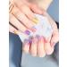 EBANKU Semi Cured Gel Nail Strips 20 Stickers Colorful Rainbow Gel Nail Polish Stickers Wraps Adhesive Gel Nail Stickers with Nail File Stick and Sealing Strip (UV/LED Lamp Required) - Buy Online on GoSupps.com