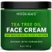 MYST RE BEAUT  Tea tree Oil Face Cream Infused with Therapeutic Essential Oils and Vitamin C  Boosts Complexion  Lightens Look of Scars  Soothes Acne  Visibly Reduces Wrinkles - 8 oz