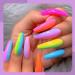 Clou Beaute 8ml Rainbow Neon Gel Nail Polish Set - Pack of 6 Colors in Gift Box | UV/LED Soak Off Nail Gel Varnish in Orange, Red, Blue, Purple, Green - S018 CB-S018 - Buy Online on GoSupps.com
